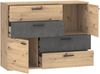 Kommode >Salford< in Artisan Eiche - 124,9x95,9x41,3cm (BxHxT) Bild 5