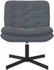 vidaXL Drehender Entspannungsstuhl Dunkelgrau 63 x 75 x 76 cm Samt 42007361 Bild 2
