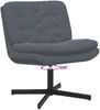 vidaXL Drehender Entspannungsstuhl Dunkelgrau 63 x 75 x 76 cm Samt 42007361 Bild 5