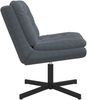 vidaXL Drehender Entspannungsstuhl Dunkelgrau 63 x 75 x 76 cm Samt 42007361 Bild 3
