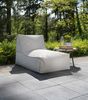 mokebo® Sitzsack Outdoor mit Hocker für Kinder & Erwachsene 'Der Sundowner' Bean Bag m. EPS-Perlen Füllung, Relaxliege, Liegekissen, Bodenkissen Balkon & Garten in grau, nur wasserfest mit Schutzhülle Bild 2