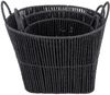 Present Time Korb-Set Store Paper Rope Black (3-teilig) PT4082BK Bild 2