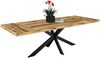 Esstisch Elgin 2 210-310x80x100 Holzwerkstoff Schwarz/Plankeneiche Bild 2
