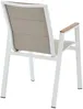 Vente-unique - LIOUS Garden dining set Metall Weiß - B 65 cm x H 90 cm x L 55 cm Bild 4