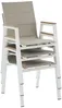 Vente-unique - LIOUS Garden dining set Metall Weiß - B 65 cm x H 90 cm x L 55 cm Bild 5