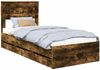 vidaXL Bettrahmen Geräucherte Eiche 90 x 200 cm Ingenieurs Holz 3409881 Bild 2