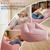 HomeMiYN Sitzsack Weicher Riesen Sitzsack aus Cord – Sessel fürs Wohnzimmer „Birne“ Bild 4