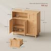 Woltu Sideboard, Kommode mit 3 Schubladen, Küchenschrank mit verstellbarer Ablage Bild 3