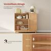 Woltu Sideboard, Kommode mit 3 Schubladen, Küchenschrank mit verstellbarer Ablage Bild 4