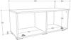 VCM Arila 918580 H. 39 x B. 95 x T. 40 cm Bild 3