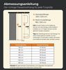 Bestlivings Türvorhang 56x185cm - 160x220cm Insektenschutz Vorhang, blickdicht, Flauschvorhang viele Größen Farben - Outdoor Vorhang Bild 2