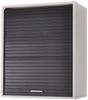 SIMMOB Rollladenschrank Küchenschrank, höhenverstellbare Böden, Weiß-Schwarz, 72x60x35 cm Bild 2