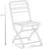 Vente-unique - MIRMANDE Garden dining set Metall Grau - B 52,5 cm x H 87 cm x L 43 cm Bild 5