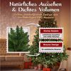 VESKA Künstlicher Weihnachtsbaum künstlich 180cm - mit Holzständer, künstlicher Tannenbaum, Nordmanntanne, Naturgetreu, dichte Zweige Bild 3