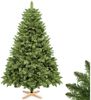 VESKA Künstlicher Weihnachtsbaum künstlich 180cm - mit Holzständer, künstlicher Tannenbaum, Nordmanntanne, Naturgetreu, dichte Zweige Bild 5
