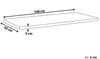 Beliani 'SOVANA' Sitzbankpolster Kissen, Dunkelrot ohne Muster, 108 x 45 cm Bild 2