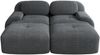 2-Sitzer-Sofa aus Cordstoff, modular & rahmenlos, 208 x 178 x 75 cm, grau Bild 5