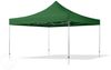 4x4 m Faltpavillon PROFESSIONAL Alu 40mm, Seitenteile mit Panoramafenstern, dunkelgrün Bild 2