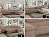 Mks Möbel 'Pedro L-Form' Ecksofa mit Schlaffunktion, verstellbaren Kopfstützen & Bettkasten, Braun, Cord, rechts Bild 2