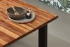 Couchtisch Baumkante 80 x 80 cm Akazie cognacfarben schwarz Esra 76844494 Bild 4