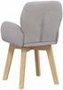 vidaXL Drehstuhl Esszimmer 6 pcs Bouclé Hellgrau 54 x 58 x 87 cm 3428289 Bild 5