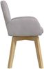 vidaXL Drehstuhl Esszimmer 6 pcs Bouclé Hellgrau 54 x 58 x 87 cm 3428289 Bild 4