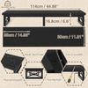 TV-Schrank Tisch 114cm 2 Lagerung Kurzer TV-Ständer bis 60 Zoll Wohnzimmer Bild 3