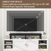 TV-Schrank Tisch 114cm 2 Lagerung Kurzer TV-Ständer bis 60 Zoll Wohnzimmer Bild 5