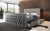 Boxspringbett Vulnero mit TV Lift und Stauraum (2 Schubladen) 140x200 Grau H4 (100kg+) Bild 3