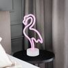 LED Tischleuchte, Flamingo, weiß, Neonleuchte, H 33 cm Bild 2