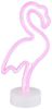 LED Tischleuchte, Flamingo, weiß, Neonleuchte, H 33 cm Bild 5