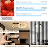 ZMH LED Deckenleuchte Wohnzimmer Deckenlampe - Dimmbar 45W Schwarz Modern Schlafzimmerlampe mit Fernbedienung Wohnzimmerlampe 50CM Metall Design küchenlampe für Schlafzimmer Kinderzimmer Bild 2