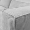 Ecksofa Designersofa NEVIO XS in Stoff Lincoln Blau Ottomane Rechts Bild 4