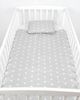 BabyLux 'Minky Stern' Krabbeldecke 75x100 cm mit Kissen, grau Bild 2