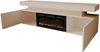 TV-Lowboard EF 2D Glossa Bis mit Kamin (Farbe: Wüstensand, mit weißer LED-Beleuchtung) Bild 4