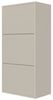 Selsey 'Veldio' Wand-Schuhschrank mit 3 Klappen, greige, ca. 103 x 50 x 30 cm Bild 4