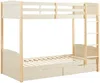 Vente-unique - LIMODARA Bett Holz, Platte Beige - B 101,5 cm x H 162,5 cm x L 208 cm Bild 3