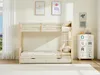 Vente-unique - LIMODARA Bett Holz, Platte Beige - B 101,5 cm x H 162,5 cm x L 208 cm Bild 2