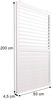 3er-Set Aluminium Schiebetür für Pergola HWC-L46, Terrassenüberdachung, Lamellenpaneel Modul, 206x272cm ~ weiß Bild 3