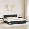 vidaXL Bettrahmen mit Schubladen Schwarz 180 x 200 cm Ingenieurs Holz 3407957 Bild 3