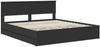vidaXL Bettrahmen mit Schubladen Schwarz 180 x 200 cm Ingenieurs Holz 3407957 Bild 4
