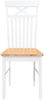 vidaXL Esszimmerstühle 2 Stk. Weiß Massivholz Gummibaum 4102414 Bild 5