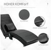 HOMCOM Massagesessel Relaxliege mit Massagefunktion (Liegesessel, 1-St, Lounge Sessel), Schwarz 58 x 163 x 87 cm Bild 4