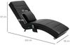 HOMCOM Massagesessel Relaxliege mit Massagefunktion (Liegesessel, 1-St, Lounge Sessel), Schwarz 58 x 163 x 87 cm Bild 3