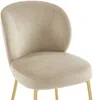 Vente-unique - POLPONA Barhocker SamtStoff Beige - B 56 cm x H 96,5 cm x L 44 cm Bild 5