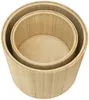 Vente-unique - GABES Beistelltisch Rattan Beige - B 39,5 cm50 cm x H 36 cm46 cm x L 39,5 cm50 cm Bild 3