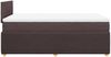 vidaXL Boxspringbett mit Matratze Dunkelbraun 120x200 cm Stoff 3287426 Bild 5