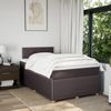 vidaXL Boxspringbett mit Matratze Dunkelbraun 120x200 cm Stoff 3287426 Bild 3