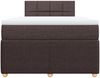 vidaXL Boxspringbett mit Matratze Dunkelbraun 120x200 cm Stoff 3287426 Bild 4