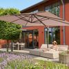 osoltus Ampelschirm Grande KOS Alu mit Kurbel 4 x 3m Tilt axial schwenkbar Taupe Bild 2